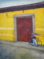 Yellow Wall, Antigua, Guatemala