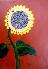 Sunflower with Tile III